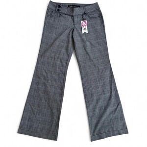 Vintage LEI Pants Women’s Size 9 Grey Pink Plaid